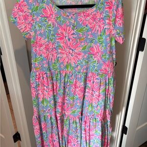 Lilly Pulitzer Pink and Blue Floral Dress